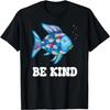 Be Kind Rainbow Fish Teacher Life Teaching Back To School T-Shirt