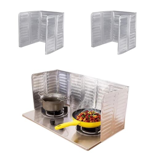 Set of 2, 32.5cm high, oil splash guard, range guard, oil splash guard, gas stove cover, gas stove oil splash guard, oil splash prevention guard, stov