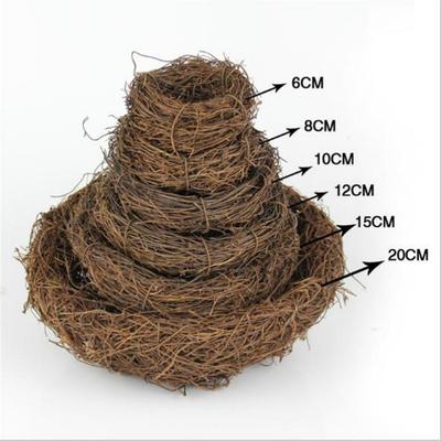 Nature 6/8/10/12/15/20cm Vintage Decoration Prop Bird Nest Bird Cage Creative for Optical Store Window Display Photography Props