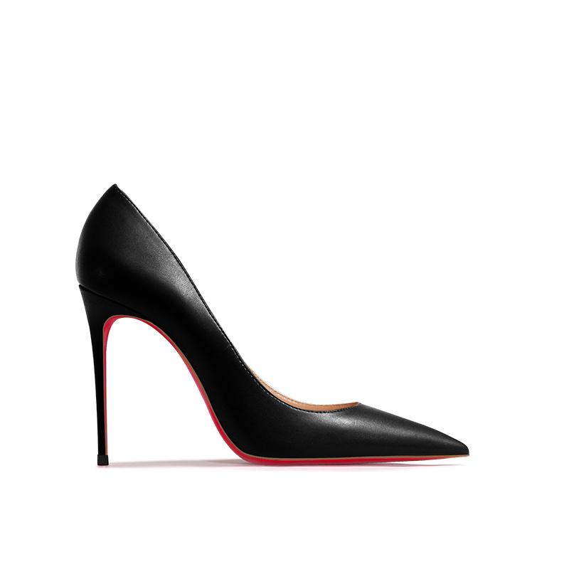 Fashion New pointed shallow mouth high heels with thin heels, matte fashion white commuting single shoes, soft sole size