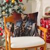 Game GGenshin Impact Capitano Thrain Pillow Case Silky Short Plush With Invisible Zipper Dustproof Sofa Cushion Cover
