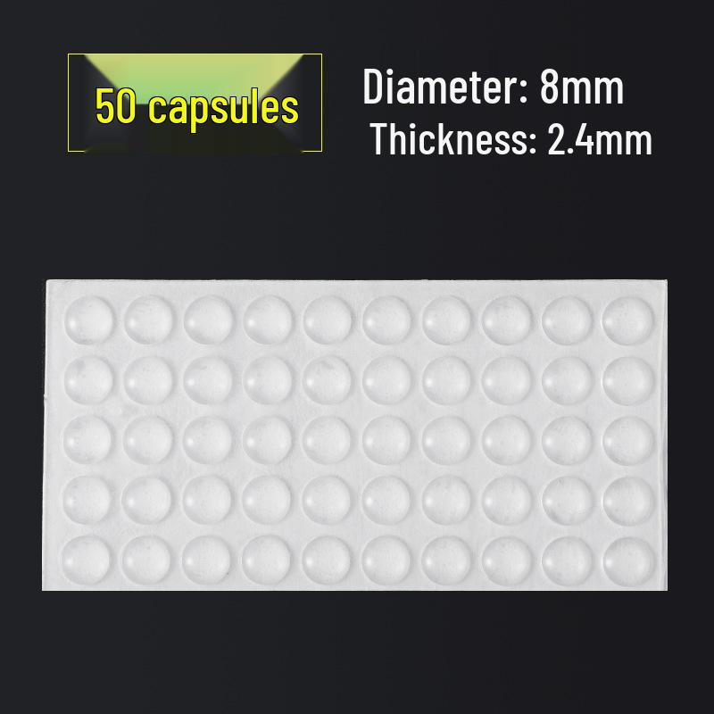 Cylindrical Transparent Silicone Anti-Collision & Non-Slip Furniture Pads