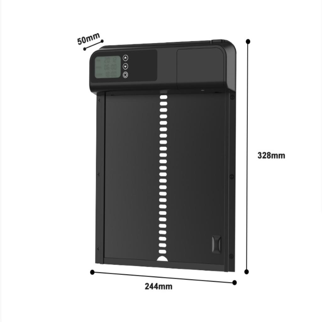 Automatic Chicken Coop Door Chicken House Door Light Sensor Farm Chicken Opener Pets Duck Cage Door Supplies Battery Powered