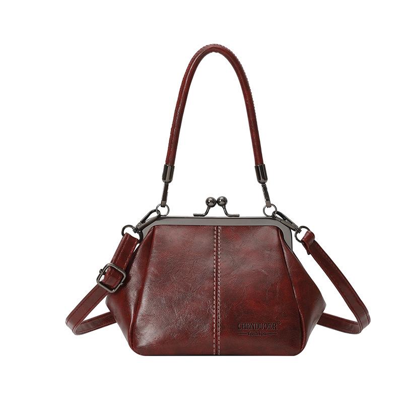 Elegant Women's Crossbody Handbag - Soft Leather, Trendy Niche Design, Simple Single-Shoulder Messenger Bag