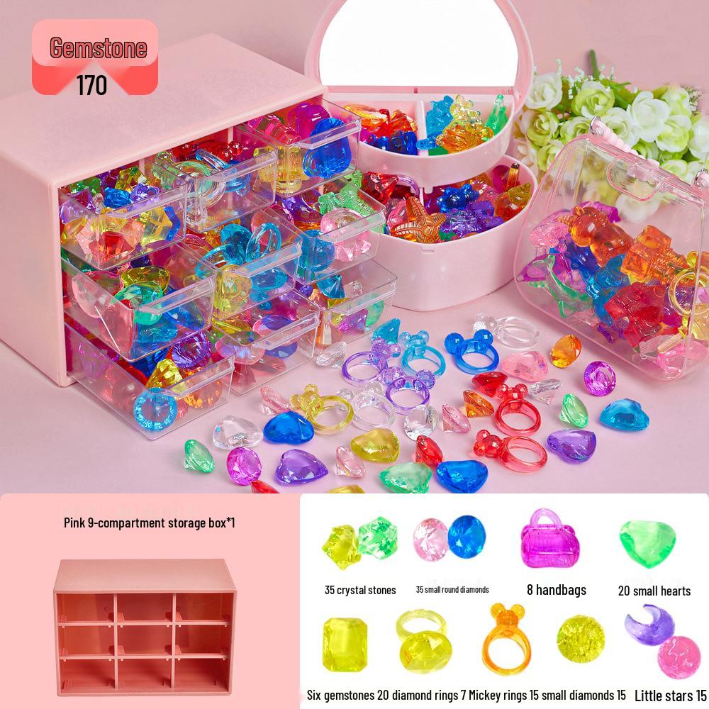 Handmade DIY Beading Kit for Kids: Educational Bracelet & Necklace Craft Set with Glass Beads