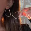 Silver Needle Diamond-set Geometric Circle Earrings Temperament Light Luxury High-end Earrings Personalized Design Cold Wind Earrings Wholesale