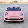 1:32 Scale Beetle GSR Car T1 Bus Model Toy Sound Light Vehicles Alloy Diecast Pull Back Miniature Models Kids Holiday Gifts