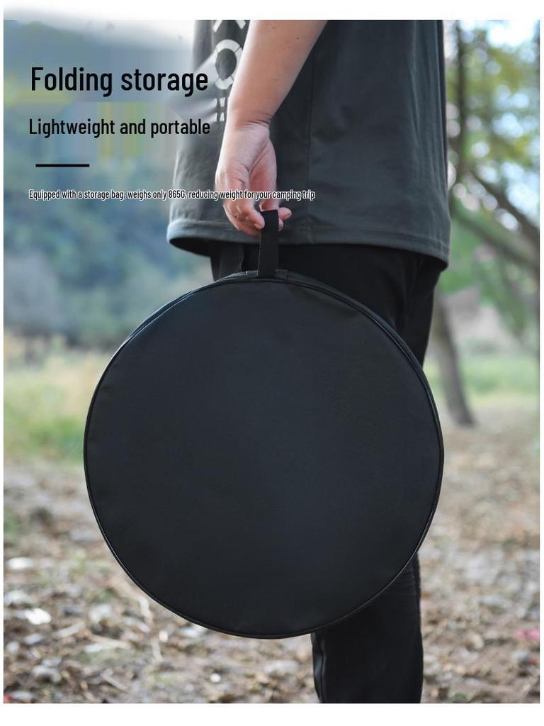 Adjustable Aluminum Folding Outdoor Table with Lamp Holder for Camping and Motorcycle Touring