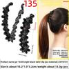 Banana Hairpin Ponytail Twist Vertical Clip Elegant Back of The Head Shows Hair VolumeHeadwear