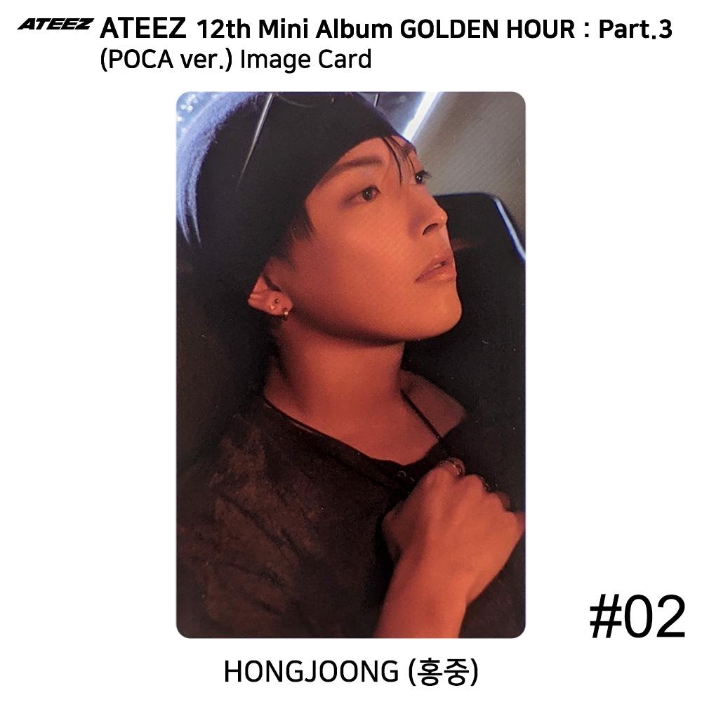 

ATEEZ 12-й Мініальбом Golden Hour Part.3 POCA версія. Офіційна фотокартка QR-картка з зображенням Hongjoong - Image #2