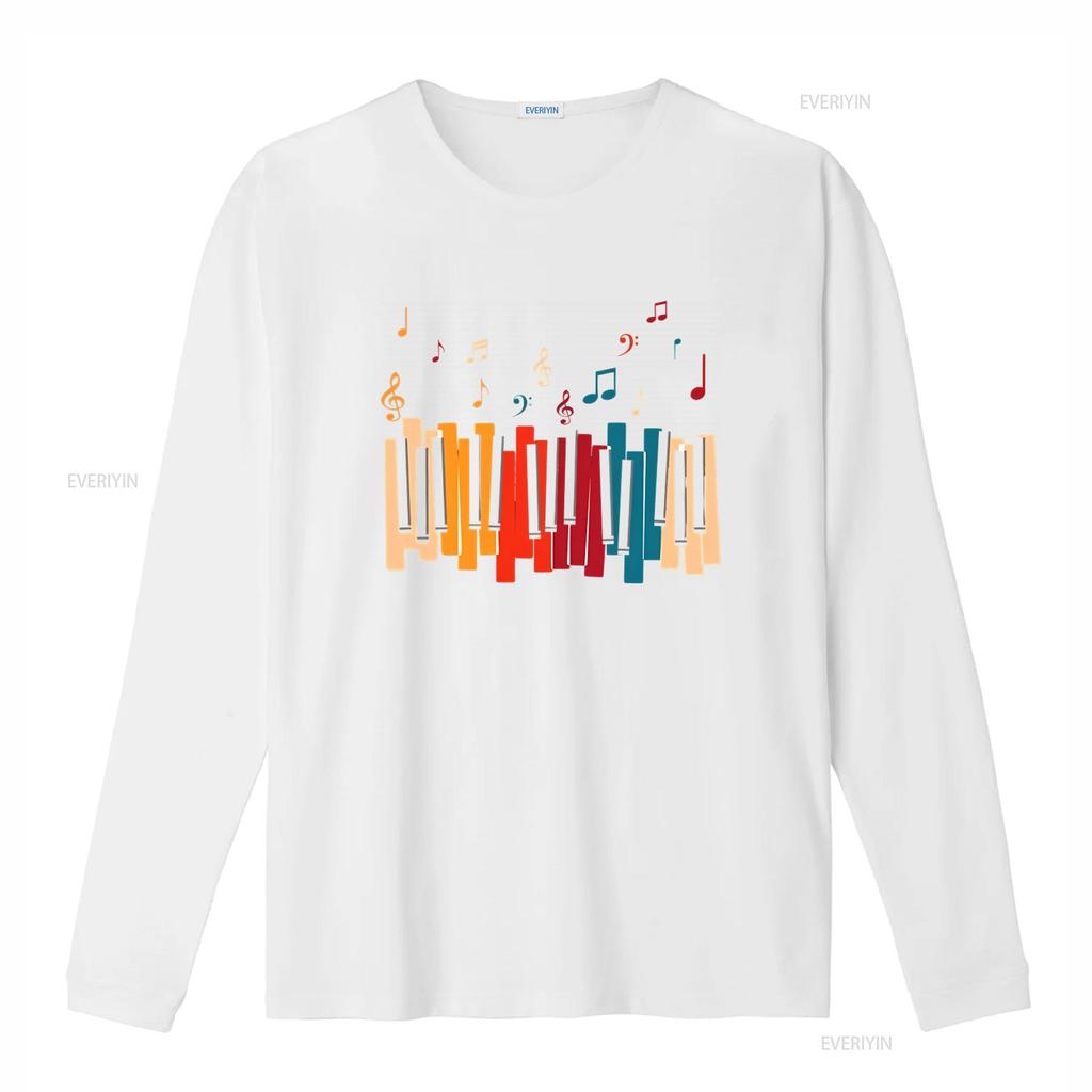 UNISEX Kids Adult MEN WOMEN Piano Music Rock Band Melody Song Musical Print T Shirt vintage Washed Stretched Casual fashion