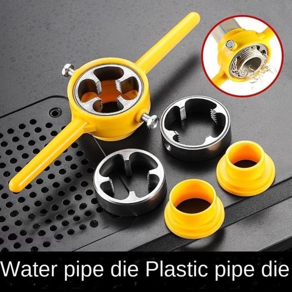

PVC Pipe Threader Tool NPT Plumbing Threader New Thread Tap Die Pipe жовтий