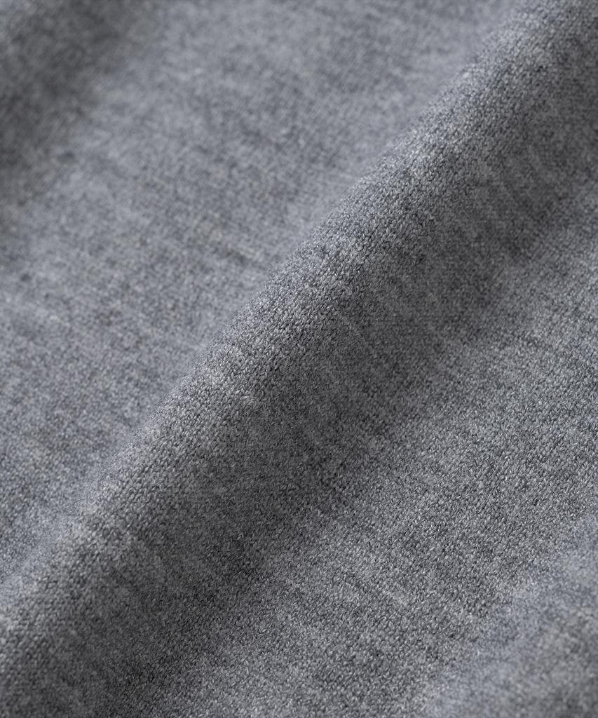 KNITTED (W) Basic Essential Washable Round Short Sleeve Knit Grey