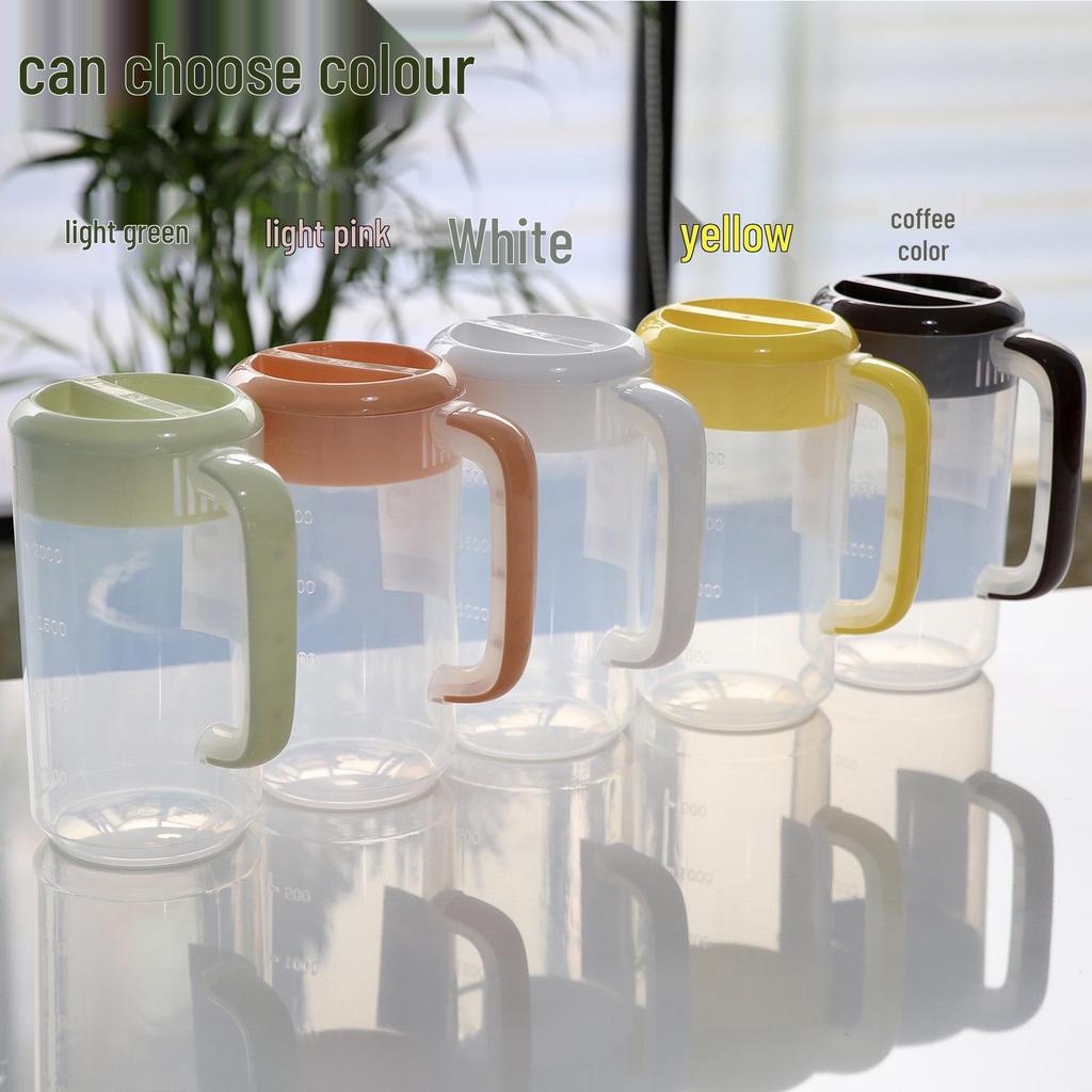 Clear Plastic Heat-Resistant Large Capacity Water Kettle with Filtered Lid for Beverages