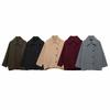 Damen Winter Wollmischung Revers Langarm Asymmetrischer Wickelmantel Street Style Mittelschwer