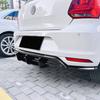For VW Polo MK5 6R 2009-2014 Car Rear Bumper Lip Spoiler Tail Lower Guard Styling Splitter Decoration Cover Auto Accessories