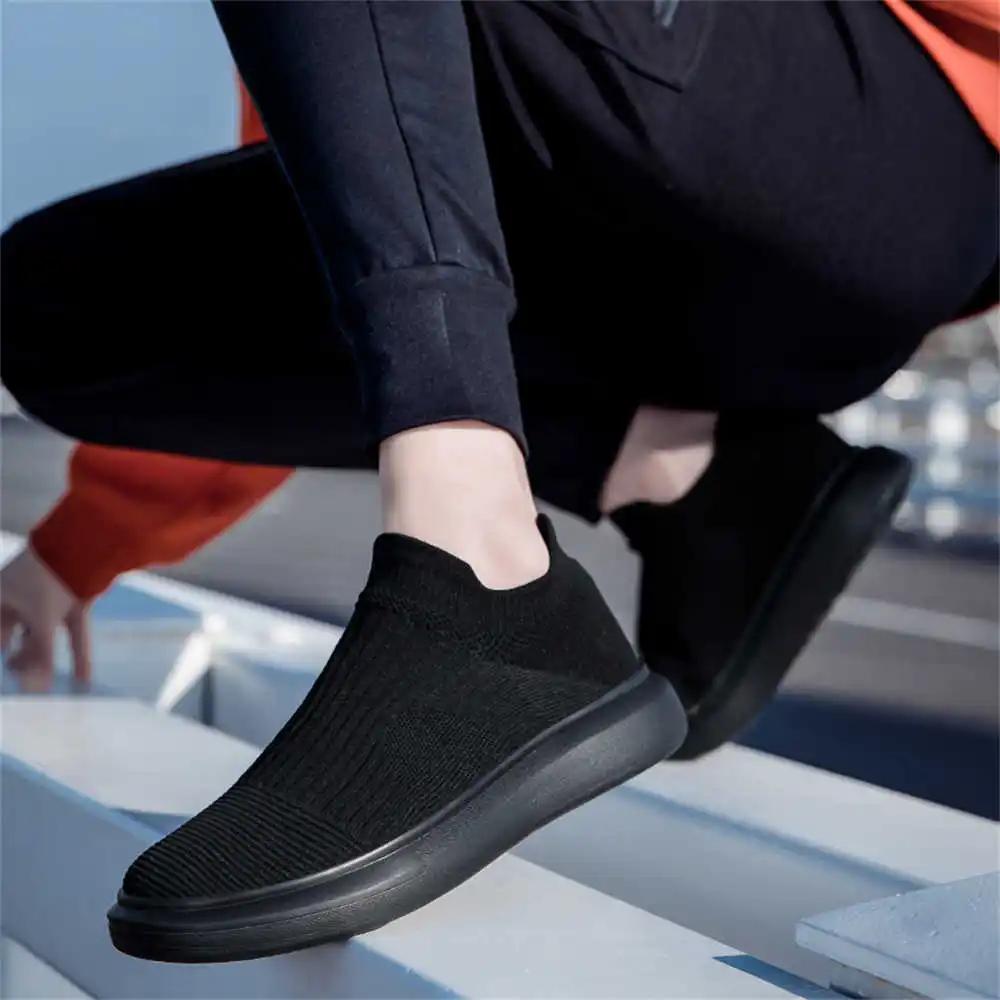 Fashion Knitting Thick Heel Men Fashion Boots Men's Sneakers 38 Size Mens Walking Shoes Sport Sneekers Cheap Luxus Specials