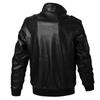 Winter Fleece Thickened Washed PU Leather Jacket Locomotive Leather Jacket Men's Large Size Leather Jacket