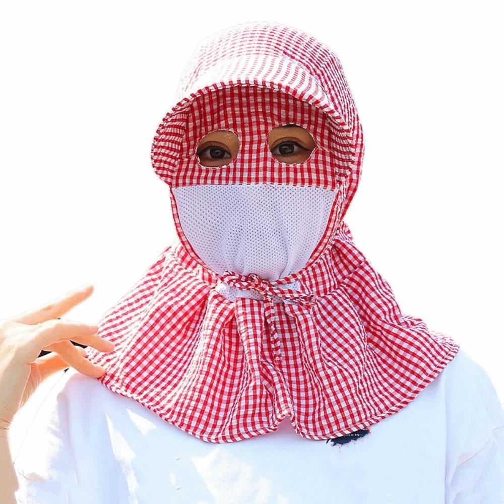 Breathable Mesh Full Wrap Sun Hat Big Brimmed Wide Brim Sunscreen Hat  Summer Season