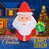 3.44FT Yard Party Decoration Inflatable Gift Bag Santa Toy LED Light Xmas Home Decor Supplies Ornaments Christmas Holiday Gifts