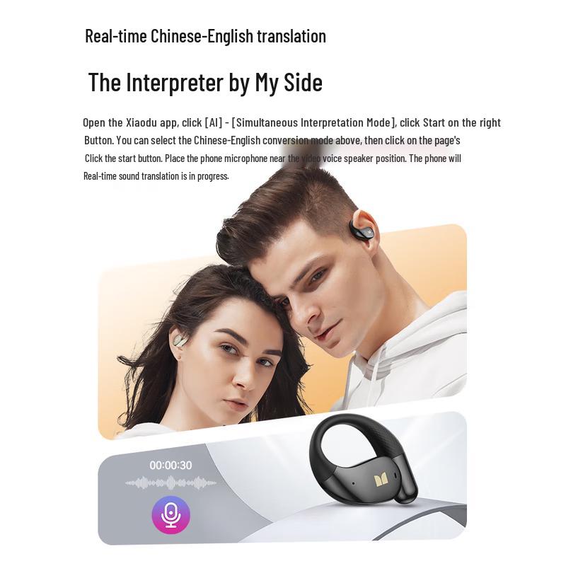 Monster AC328 AI Smart Bluetooth-Headset mit Ohrbügel