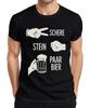 Scissors Stone Pair Beer Funny JGA Birthday Party Beer Mug Humor Men's T-Shirt