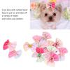 24Pcs Small Size Dog Hair Bows Elastic Rubber Band Dog Bow Hair Ties  Pet Daily Decoration