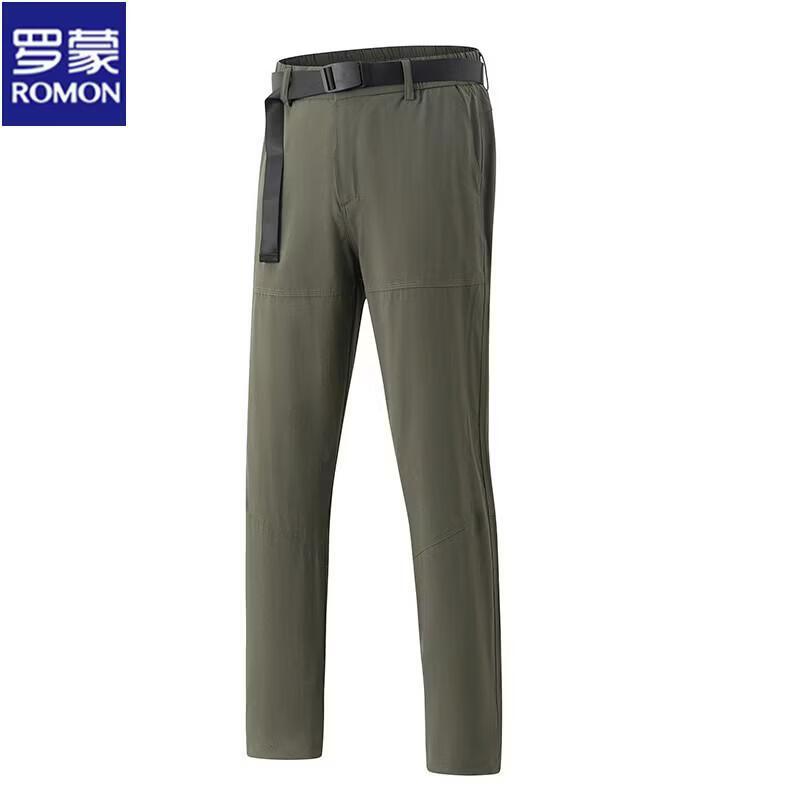 ROMON Men s Summer Quick-Dry Straight Casual Pants 5XL