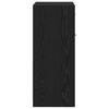 Bathroom Cabinet with Door Black Oak Effect 60 x 33 x 80 cm