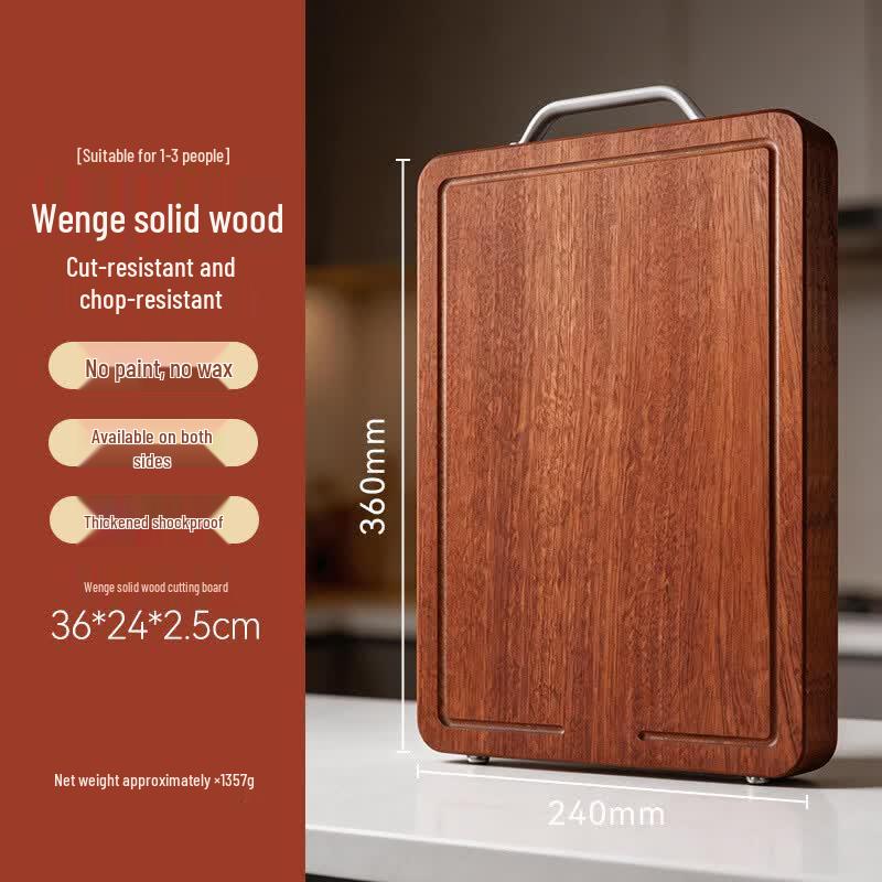 Solid Wenge Wood Double-Sided Cutting Board