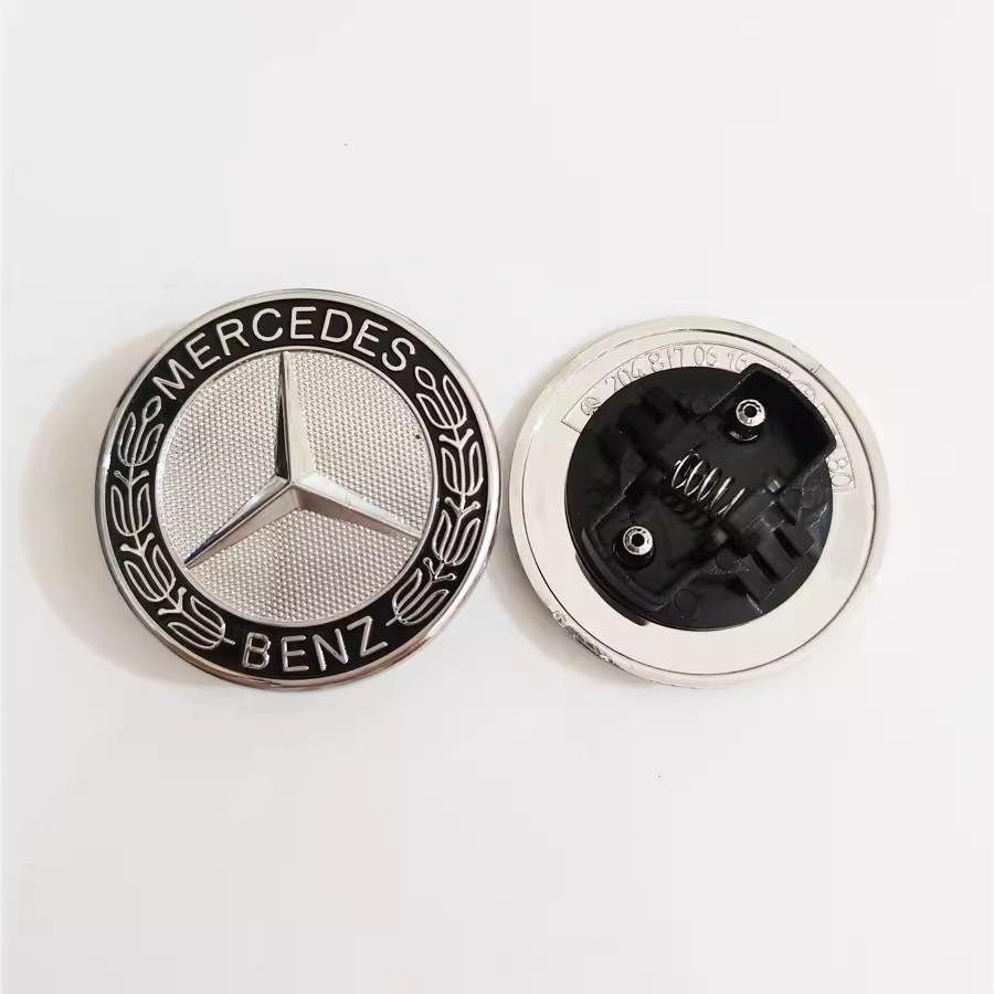 1 Stück 57 mm Auto Frontklappe Emblem Abzeichen Haube Für Mercedes Benz AMGW204 W205 W212 W213 W221 W177 W246 GLA GLC Auto Zubehör