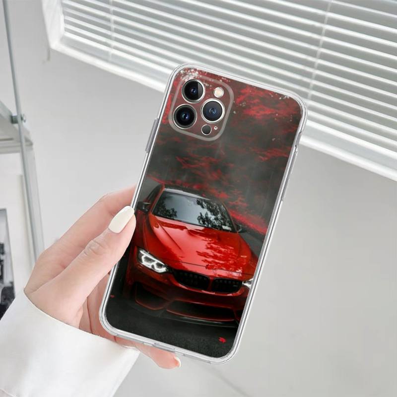 Blue Red- Sport Car Phone Case Silicone Soft for Iphone 14 13 12 11 Pro Mini XS MAX 8 7 6 Plus X XS XR Cover
