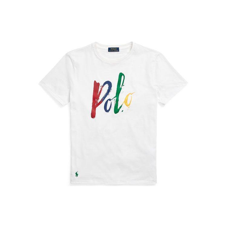 Polo Ralph Lauren SS22 Solid Color Letter Print Crew Neck Short Sleeve T-Shirt Men Tops White MNPOTSH1N821226-100