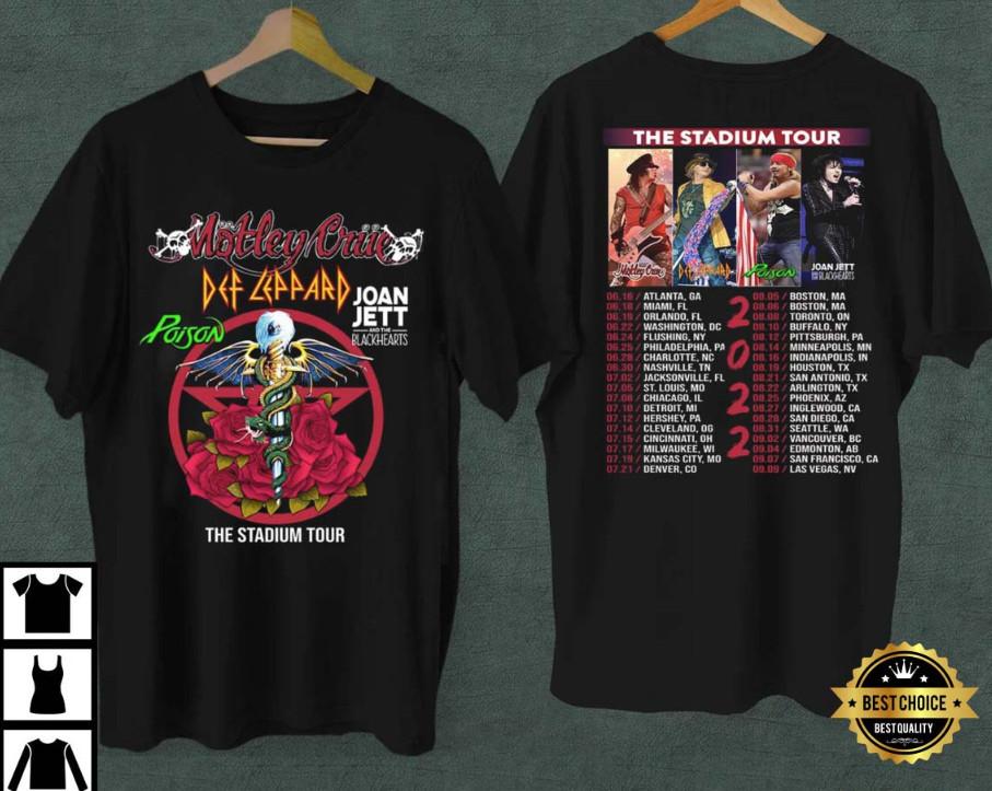 Motley Crue The Stadium Tour 2022 Gift TShirt Unisex T-Shirt S