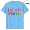 French Girls Single Farewell Tops Future Bride Team Bride Tees Printed Tshirts for EVJF  Bridal Shower