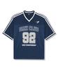 DRIX Rugby Track Oversized Mesh Jersey Half Sleeve_Navy