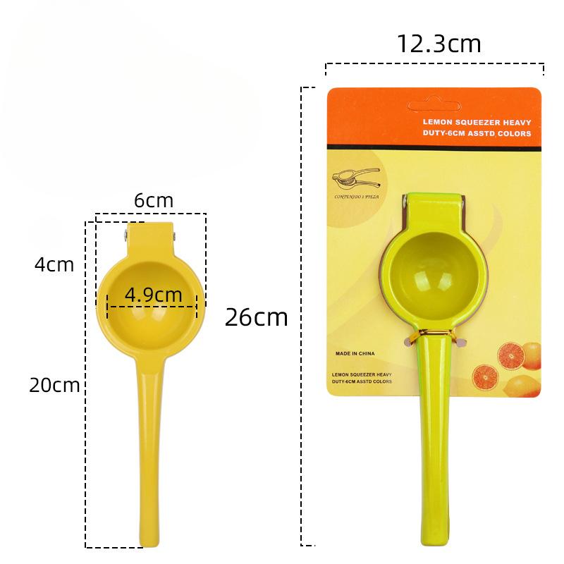 

Бытовая маленькая соковыжималка для лимонов и апельсинов, алюминиевая соковыжималка, ручная простая соковыжималка 1pc жёлтый