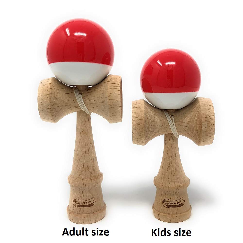 Kendama spare string and JUGGLE 4FUN for children and [MyCircus] (with bag) (red white)