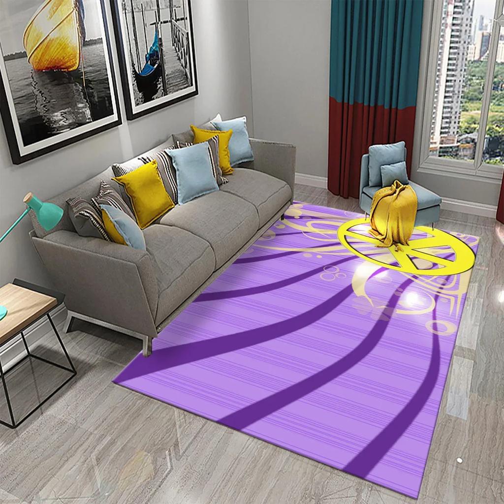 3D Colorful Peace Carpet for Bathroom Kitchen Door Entrance Mats Non-Slip Rugs Living Room Bedroom Decor Floor Welcome Mat Rugs