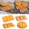 1pc Silicone Chocolate Molds DIY Halloween Pumpkin Shaped Baking Tool Non-stick Food Grade for Chocolate Candy Cake Decoration
