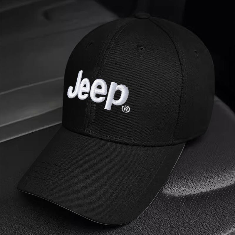 CYHHKS1 Car Logo Adjustable Baseball Cap Outdoor Cap for Jeep JPB Renegade Wrangler JK Compass Grand Cherokee Gladiator