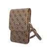 4G Triangle Men’s Messenger Bag Artificial Leather Brown