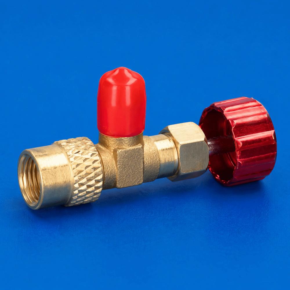 2pcs Quality Brass Material Refrigerant Charging Valve Safety Charging Valve  For Air Conditioner