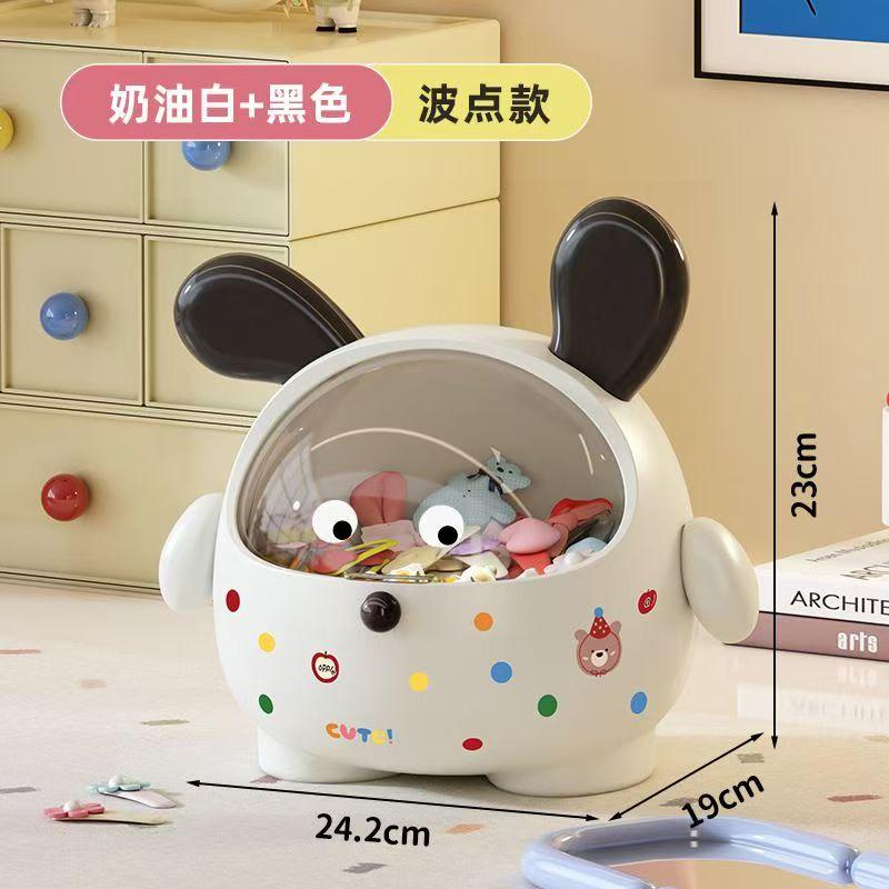 Desktop Cute Pet Candy Box Cartoon Ornament Dustproof Flip Cover Bedroom Headrope Hair Rope Jewelry Storage Box