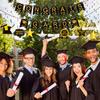 18 Stück Abschlussdekorationen 2023 - Happy Graduation Banner, Congrats Grad Banner