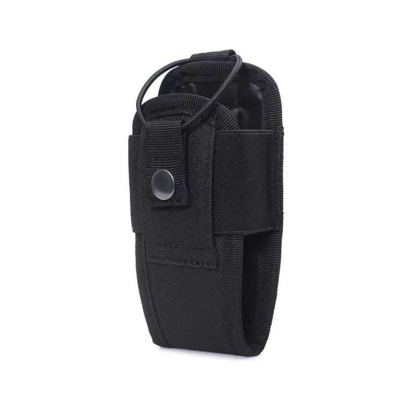 600D Taktik Walkie Talkie Kılıfı Siyah Oxford Molle Radyo Kılıfı Taşınabilir Açık Avcılık Spor telefon tutucu Interkom Kılıf