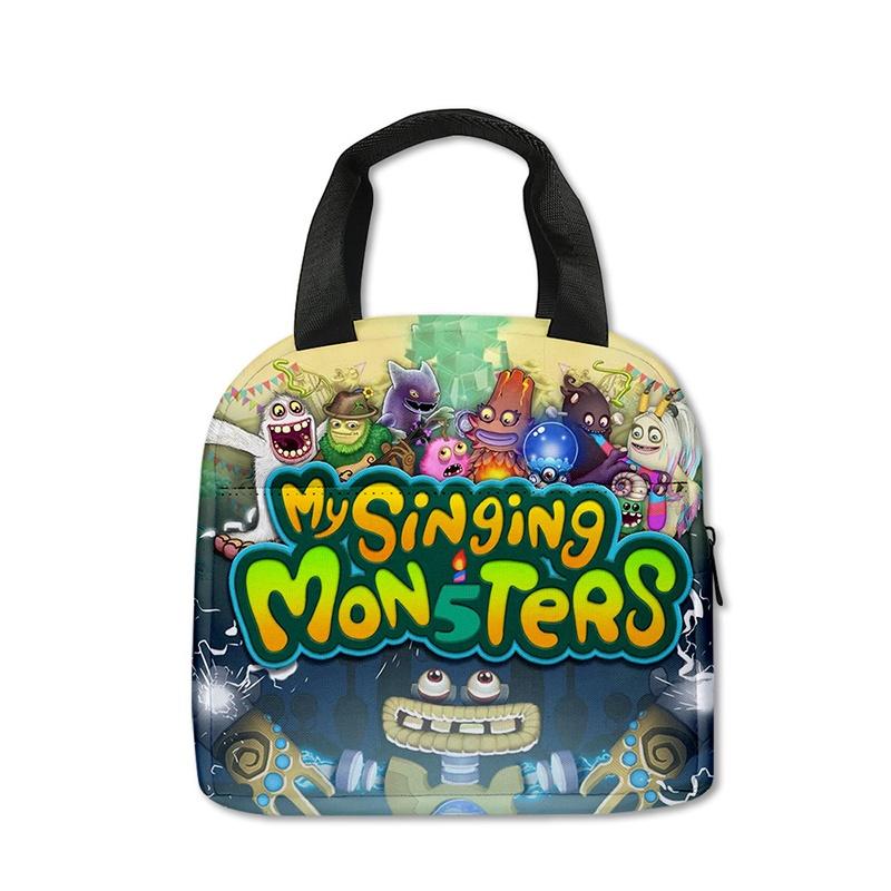 Cute My Singing Monsters Lunch Tote For Elementary School Children
