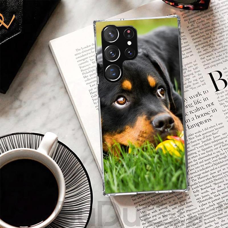 Rottweiler Dog Cover For Samsung Galaxy S23 S22 S24 S25 Ultra Phone Case S21 Plus S20 FE S10 + S25Ultra Print Fundas S23 S22 S24