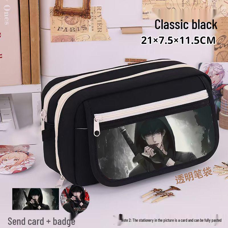 2025 Tomb Raider Pencil Case: Large Capacity, Nine Layers, Stylish Ita Bag for Students
