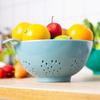 Heavy Duty Food Colander Plastic Fruit Draining Basket Durable Vegetable Strainer  Kitchen